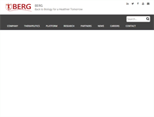 Tablet Screenshot of berghealth.com